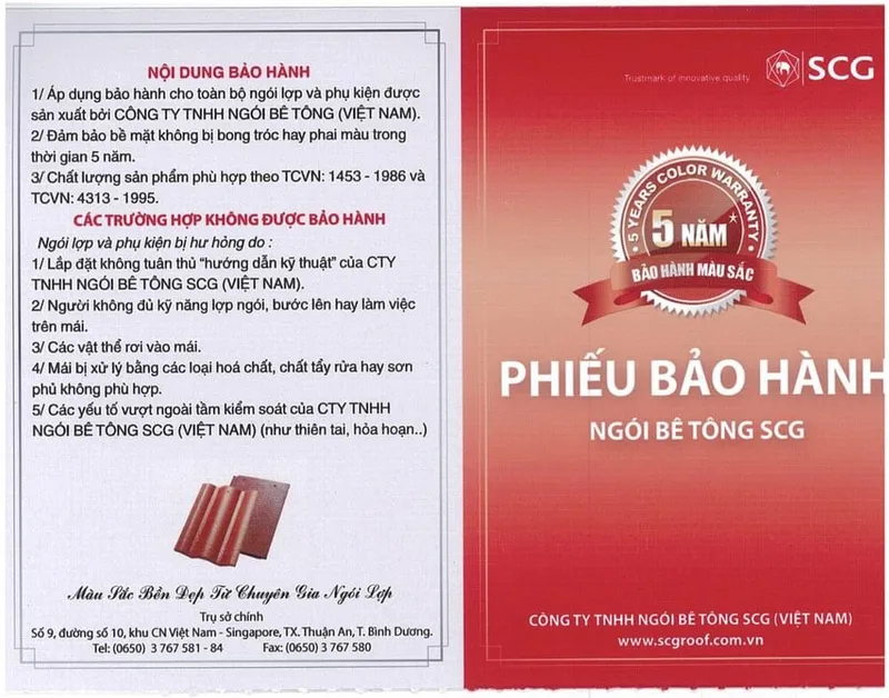 Sản phẩm phieu_bao_hanh_scg_mat_truoc_sau_croped — Công Ty Cổ Phần Mái Nhà Việt — MST 0104278419