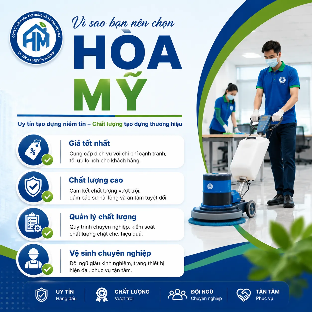Sản phẩm vi sao chon moblie — Công Ty Cổ Phần Xây Dựng Và Vệ Sinh Hòa Mỹ — MST 0104289121