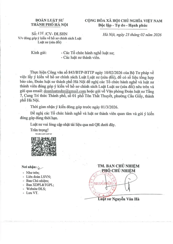 Sản phẩm de nghi v v dong gop y kien ve ho so chinh sach luat luat su sua doi — Luật Dragon - Công Ty Luật TNHH Dragon — MST 0104313092