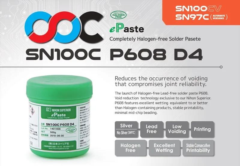 Sản phẩm Solder paste Halogen Free Low void_page 00010 — VPĐD Nihon Superior (Thailand) Co., Ltd Tại Hà Nội — MST 0104585064