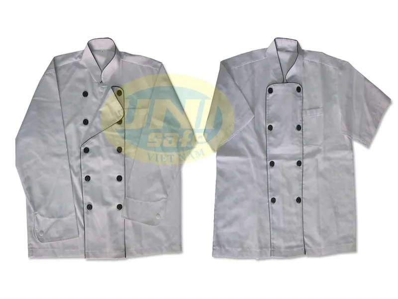 Sản phẩm 15427218101461665294ao bep nam vai kaki trang — Công Ty Bảo Hộ Lao Động UNISAFE Việt Nam — MST 0104585353