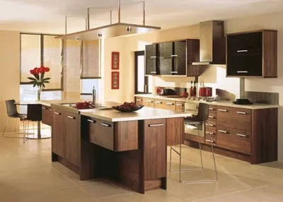 Sản phẩm mau tu bep go walnut 400x286 — Công Ty Cổ Phần Nội Thất Đức Khang — MST 0104585642