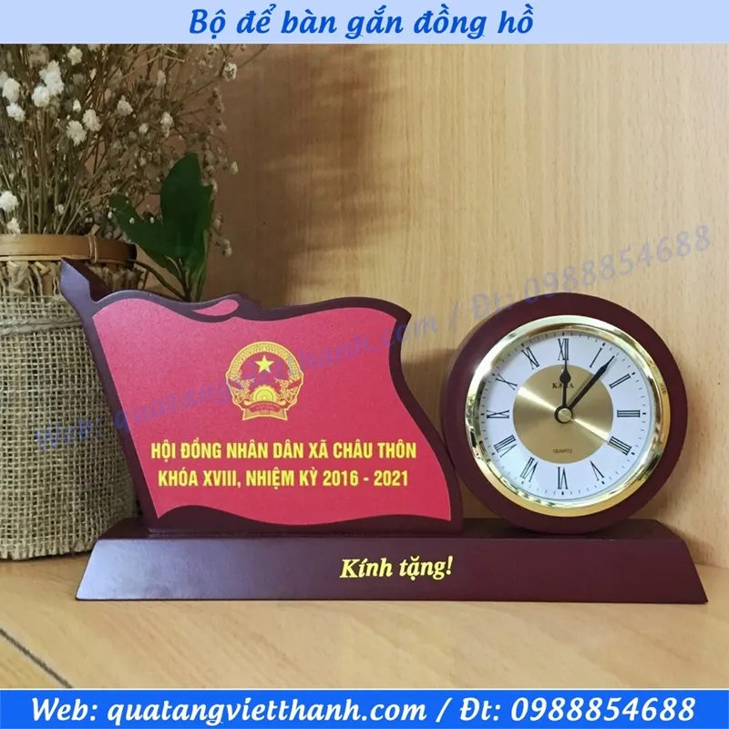 Sản phẩm Bo de ban go gan dong ho mau in co — Công Ty TNHH Phát Triển Quà Tặng Quảng Cáo Việt Thanh — MST 0104598786