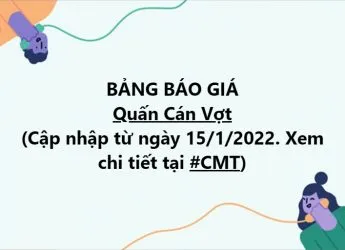 Sản phẩm quan can vot bao gia 345x250 — Trang Nguyên Sport - Công Ty TNHH Trang Nguyên — MST 0104648645