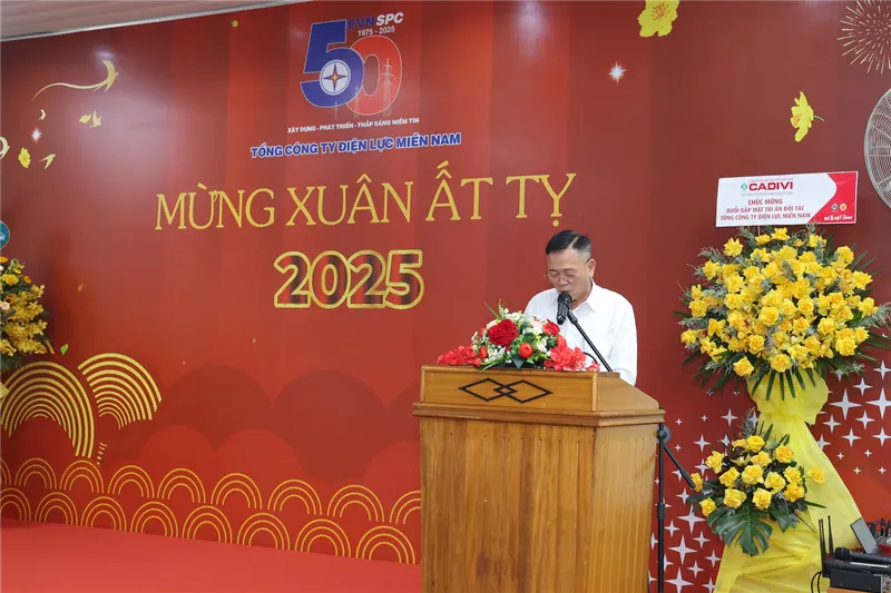 Sản phẩm evnspc gap go tri an doi tac nhan dip xuan at ty 2025 — Công Ty CP Chế Tạo Thiết Bị Điện Việt Nam — MST 0104672648