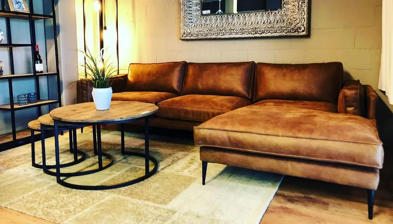 Sản phẩm Sofa goc da nau canh gian — Công Ty TNHH Nội Thất Đại An — MST 0104739370