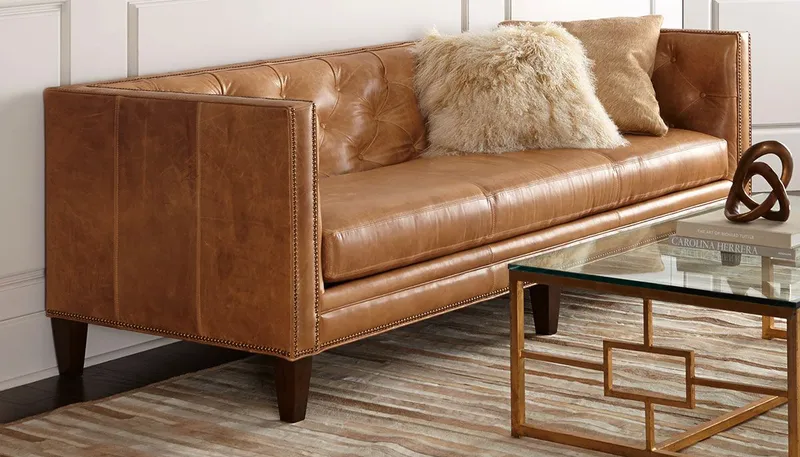Sản phẩm Sofa vang da nau canh gian — Công Ty TNHH Nội Thất Đại An — MST 0104739370