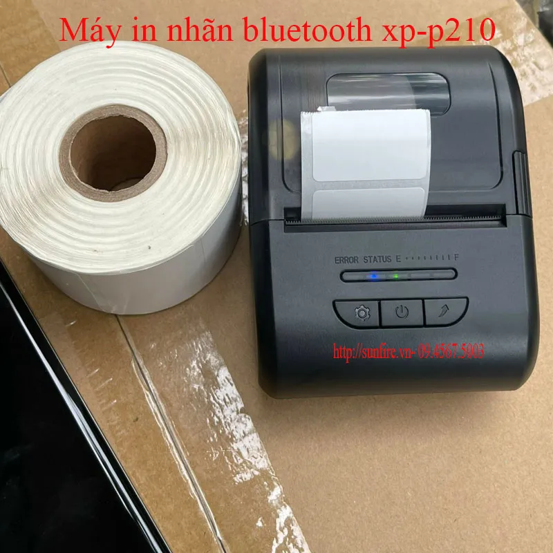 Sản phẩm may in nhan bluetooth xp p210 — Công Ty Cổ Phần Dịch Vụ Số Sunfire Việt Nam — MST 0104740094