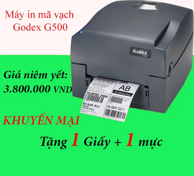 Sản phẩm khuyen mai may in ma vach godex g500 baner — Công Ty TNHH FSViet — MST 0104748449