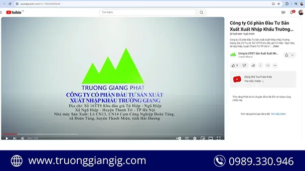 Sản phẩm cong_ty_truong_giang_ra_mat_kenh_you_tube large — Bao Bì Nhựa Trường Giang - Công Ty CP Đầu Tư Sản Xuất Xuất Nhập Khẩu Trường
Giang — MST 0104945447