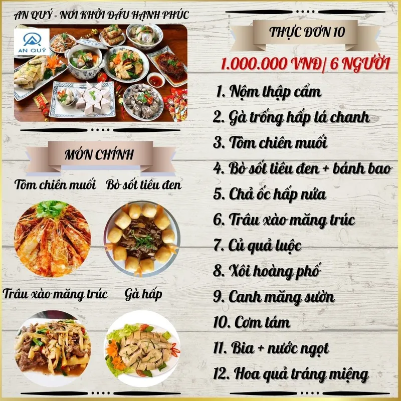 Sản phẩm 11 — Suất Ăn Công Nghiệp An Quý - Công Ty TNHH Dịch Vụ Và Thương Mại An Quý — MST 0104957932