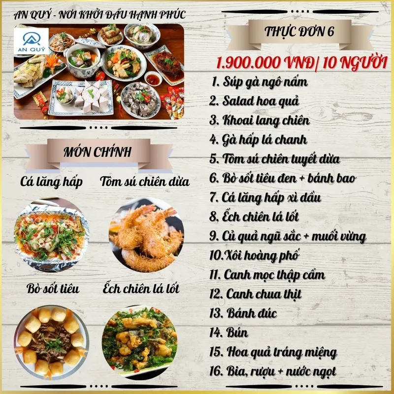 Sản phẩm 7 — Suất Ăn Công Nghiệp An Quý - Công Ty TNHH Dịch Vụ Và Thương Mại An Quý — MST 0104957932