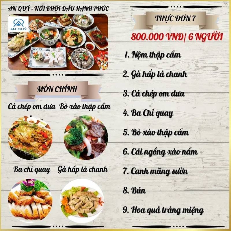 Sản phẩm 8 — Suất Ăn Công Nghiệp An Quý - Công Ty TNHH Dịch Vụ Và Thương Mại An Quý — MST 0104957932