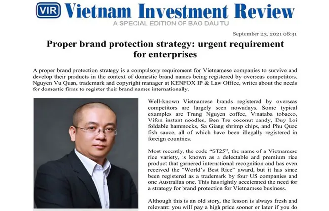 Sản phẩm VIR Proper brand protection strategy urgent requirement for enterprises 4 — Công Ty TNHH Dịch Vụ Sở Hữu Trí Tuệ Kenfox — MST 0104964866