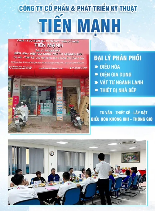 Sản phẩm Intro — Thiết Bị Ngành Lạnh Tiến Mạnh - Công Ty Cổ Phần Đầu Tư Và Phát Triển Kỹ Thuật
Tiến Mạnh — MST 0105025971