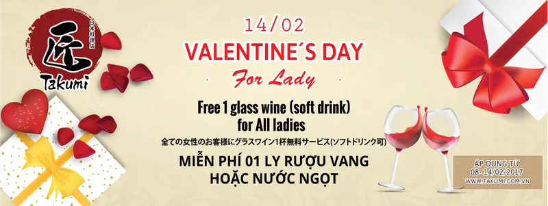 Sản phẩm takumi valentine cover 02 — Suất Ăn Công Nghiệp Nhật Anh - Công Ty TNHH Thương Mại Và Dịch Vụ Xuất Nhập Khẩu
Nhật Anh — MST 0105168049