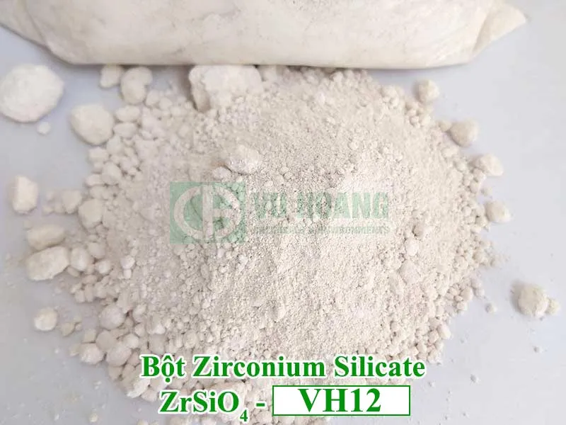 Sản phẩm Bot Zirconium silicate ZrSiO4 vh12 — Công Ty TNHH Công Nghệ Hóa Chất Và Môi Trường Vũ Hoàng — MST 0105222602