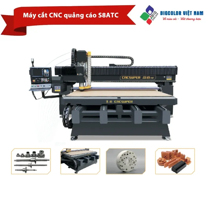 Sản phẩm May cat CNC quang cao S8ATC — Công Ty TNHH Một Thành Viên BigColor Việt Nam — MST 0105272642