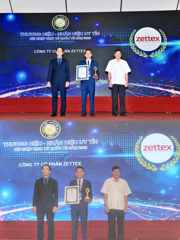 Sản phẩm thuong hieu zettex dien dan phat trien kinh te 2023 top 10 thuong hieu uy tin 2 — Công Ty Cổ Phần Zettex — MST 0105314275