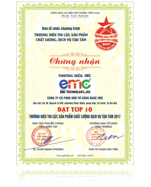 Sản phẩm top 10 thuong hieu min — Máy Cắt CNC EMC - Công Ty Cổ Phần Đầu Tư Công Nghệ EMC — MST 0105317244