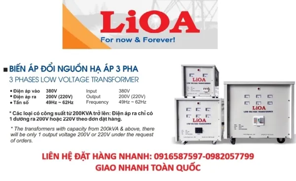 Sản phẩm bien ap lioa 10kva 380v 200v 220v_2_small — Công Ty TNHH Sản Xuất Và Thương Mại ổn áp Nhật Linh — MST 0105331062