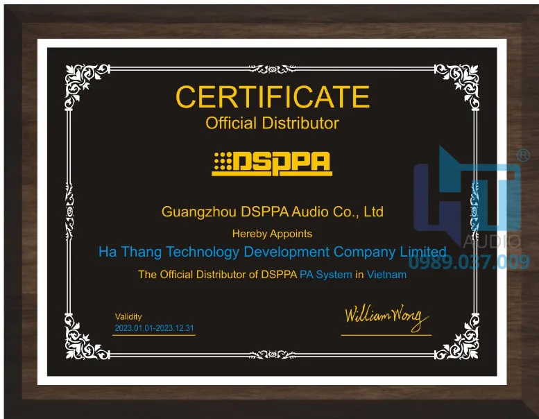Sản phẩm Distributor DSPPA HATHANG 2023 — Hathang Audio - Công Ty TNHH Phát Triển Công Nghệ Hà Thắng — MST 0105418958