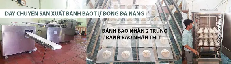 Sản phẩm DAY CHUYEN SAN XUAT BANH BAO DA NANG — Công Ty Cổ Phần Xuất Nhập Khẩu Máy Thực Phẩm Trường Phát — MST 0105517275