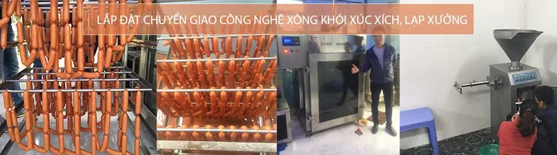 Sản phẩm lo xong khoi xuc xich — Công Ty Cổ Phần Xuất Nhập Khẩu Máy Thực Phẩm Trường Phát — MST 0105517275