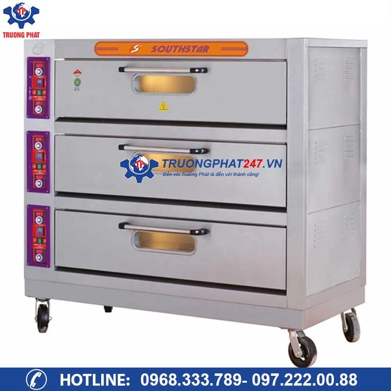 Sản phẩm lo nuong banh mi 3 tang 9 khay dien southstar — Công Ty Cổ Phần Xuất Nhập Khẩu Máy Thực Phẩm Trường Phát — MST 0105517275