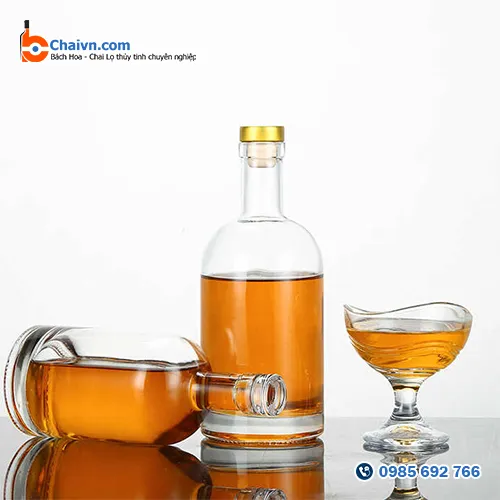 Sản phẩm Chai thuy tinh tron 500ml CT02 — Chai Lọ Thủy Tinh Bách Hoa - Công Ty TNHH Phát Triển Kỹ Thuật Bách Hoa — MST 0105553971