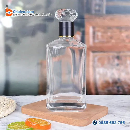Sản phẩm Chai thuy tinh vuong 500ml CV02 — Chai Lọ Thủy Tinh Bách Hoa - Công Ty TNHH Phát Triển Kỹ Thuật Bách Hoa — MST 0105553971