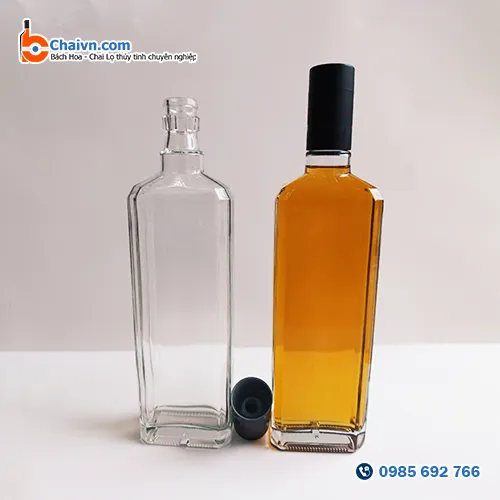 Sản phẩm Chai thuy tinh vuong 500ml CV03 — Chai Lọ Thủy Tinh Bách Hoa - Công Ty TNHH Phát Triển Kỹ Thuật Bách Hoa — MST 0105553971