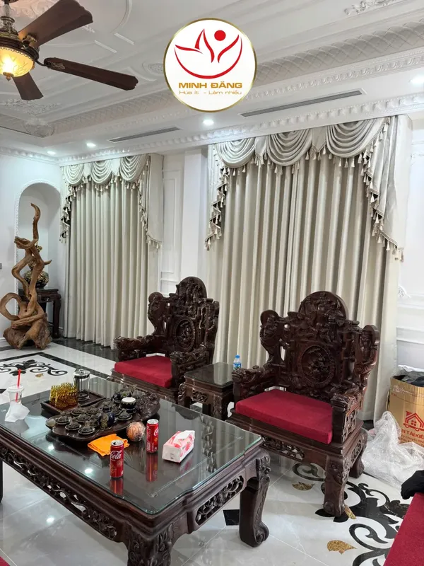 Sản phẩm Cong trinh Rem cua Rem vai 2 lop moi thi cong tai Biet Thu An Khanh Ha Noi 05_4 — Công Ty TNHH Công Nghệ Và Thương Mại Minh Đăng — MST 0105764309