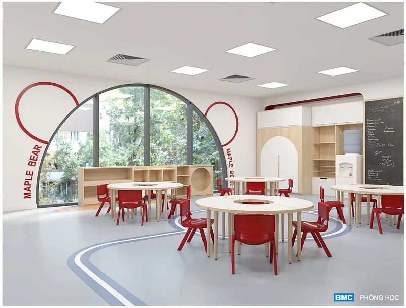 Sản phẩm Thiế kế nội thất trường MN HDI Lê Đại Hành 7 1 — Kiến Trúc BMC - Công Ty Cổ Phần Xây Dựng Và Nội Thất BMC — MST 0105797230