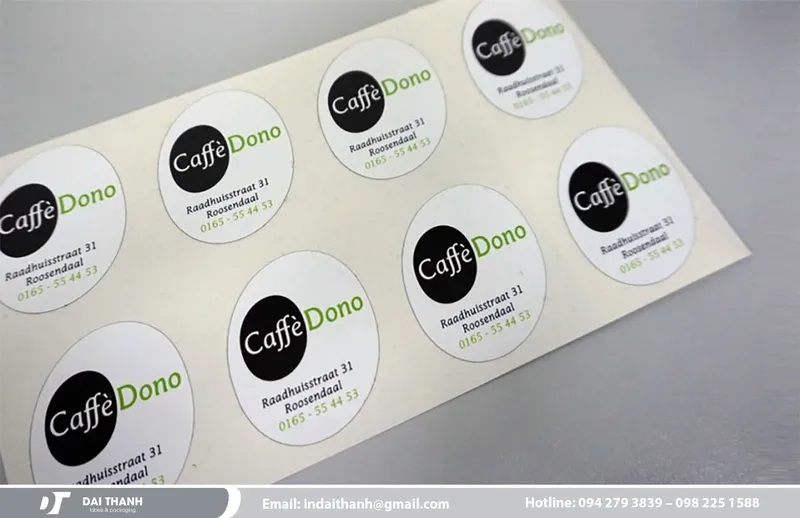 Sản phẩm tem nhan decal — In Bao Bì Giấy Đại Thành - Công Ty TNHH In Đại Thành — MST 0105831989