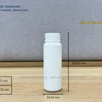 Sản phẩm 0. CHAI HDPE 70ML 203x203 — Công Ty Cổ Phần Thương Mại Và Xuất Nhập Khẩu TRANSPHAR — MST 0105859078