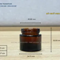 Sản phẩm 2. HŨ THUỶ TINH 10G 203x203 — Công Ty Cổ Phần Thương Mại Và Xuất Nhập Khẩu TRANSPHAR — MST 0105859078