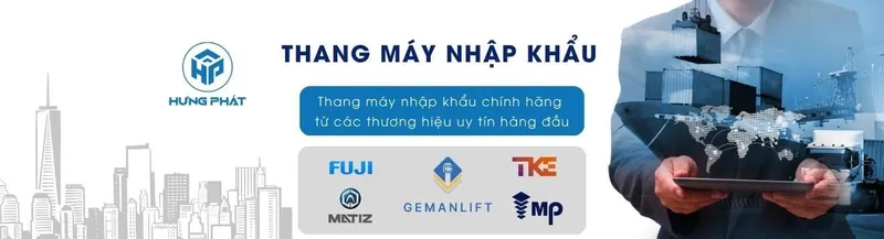Sản phẩm thang may nhap khau Video 1318x357 — Công Ty Cổ Phần Phát Triển Công Nghệ Hưng Phát — MST 0105869206