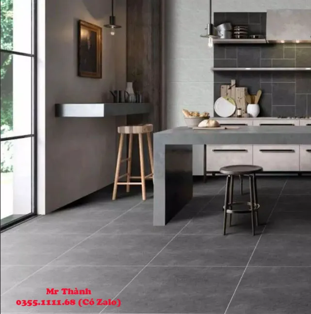 Sản phẩm gach lat nen nha bep boi gach 60x60 van xi mang — Kho Gạch ốp Lát Kim Anh - Công Ty CP Xây Dựng Và Thương Mại H.A.T — MST 0105930387