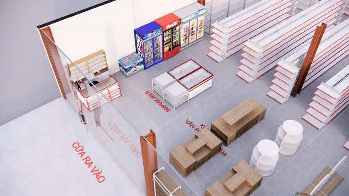 Sản phẩm thiet ke khong gian sieu thi circle k 5 — Kệ Onetech - Công Ty TNHH Sản Xuất và Thương Mại One tech Việt Nam — MST 0105931366