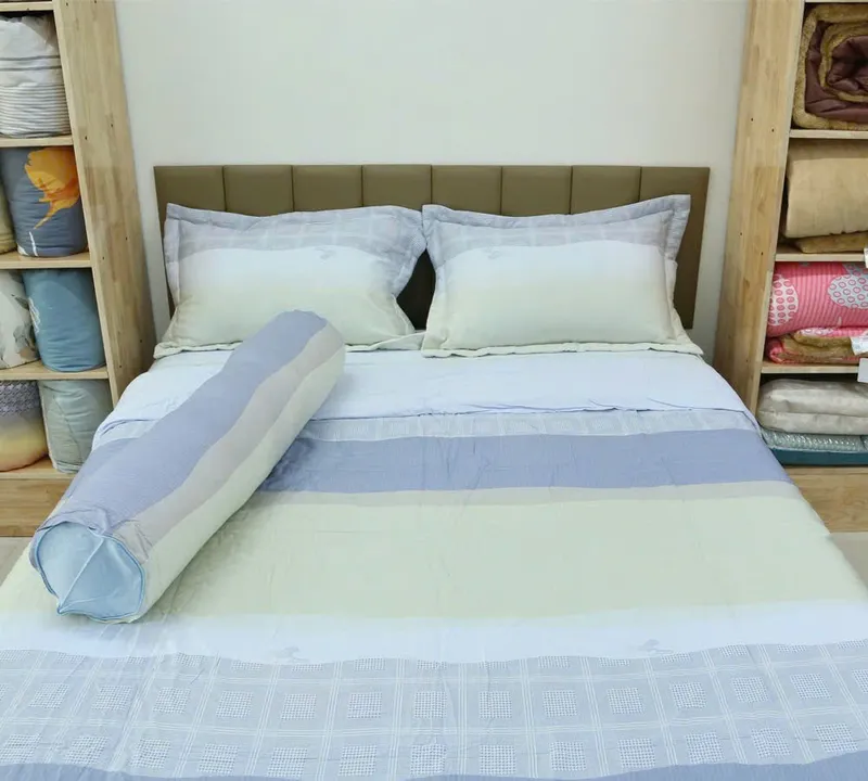 Sản phẩm Bo Chan ga modal ke xanh — Chăn Ga Gối Đệm Kyoryo - Công Ty TNHH Dịch Vụ Thương Mại Hợp Tiến Hà Nội — MST 0105949123