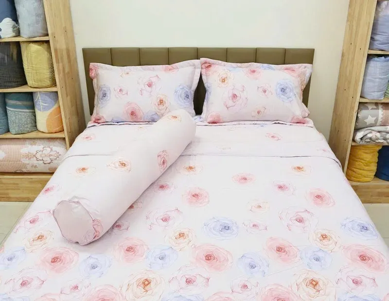 Sản phẩm Bo chan ga modal hoa hong nekio — Chăn Ga Gối Đệm Kyoryo - Công Ty TNHH Dịch Vụ Thương Mại Hợp Tiến Hà Nội — MST 0105949123