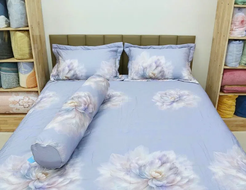 Sản phẩm Bo chan ga modal hoa sen nekio — Chăn Ga Gối Đệm Kyoryo - Công Ty TNHH Dịch Vụ Thương Mại Hợp Tiến Hà Nội — MST 0105949123
