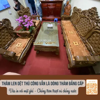 Sản phẩm tham trai san lac viet Tham len det tay cho bo Hoang Gian mun duoi cong 1 390x390 — Công Ty Cổ Phần Nội Thất Lạc Việt — MST 0105969338