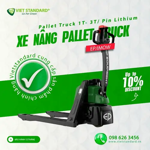 Sản phẩm Xe nang dien Pallet truck 2026 — Xe Nâng Và Sửa Chữa VietStandard - Công Ty TNHH Dịch Vụ Công Nghệ VietStandard — MST 0105976906
