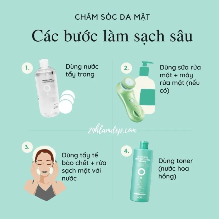 Sản phẩm Cac buoc lam sach sau da mat Green L 768x768 — Công Ty TNHH Dalink Việt Nam — MST 0105994542