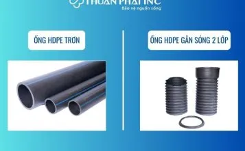 Sản phẩm so sanh ong hdpe tron va gan song 357x221 — Công Ty Cổ Phần Đầu Tư Công Nghiệp Thuận Phát — MST 0106000306