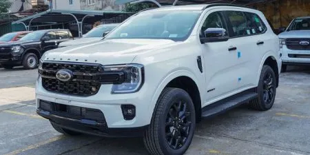 Sản phẩm xe ford everest sport 2023 2024 mau trang tlf 450x225 — Công Ty TNHH MTV Kinh Doanh Ô Tô Thăng Long — MST 0106007541