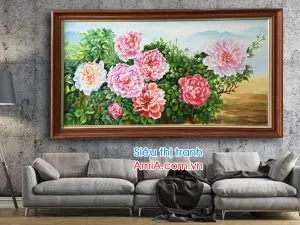 Sản phẩm tranh hoa mau don 8 bong dep 300x225 — Công Ty Cổ Phần Thương Mại Và Tư Vấn Kinh Doanh Trường Phát — MST 0106017268