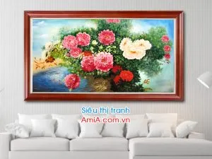 Sản phẩm tranh ve son dau hoa mau don dep 300x225 — Công Ty Cổ Phần Thương Mại Và Tư Vấn Kinh Doanh Trường Phát — MST 0106017268